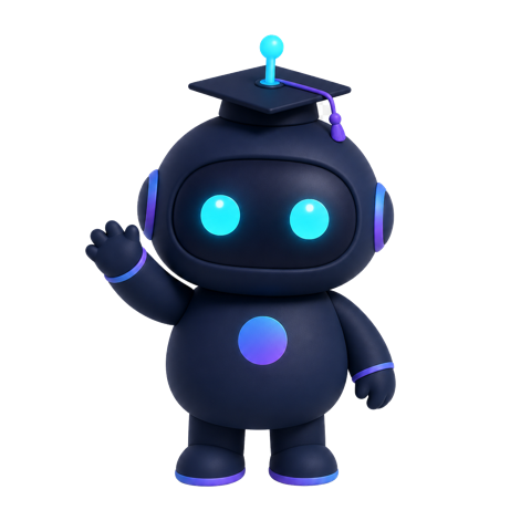 手を振るマスコットキャラクター